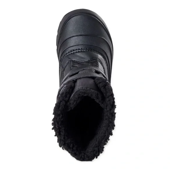 Wonder Nation Big Girls Black Winter Boots Temp Rating -5F Degrees Size 4 NWT - Picture 2 of 14